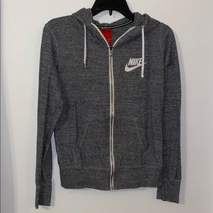 Nike Gray Zip-Up Sweatshirt